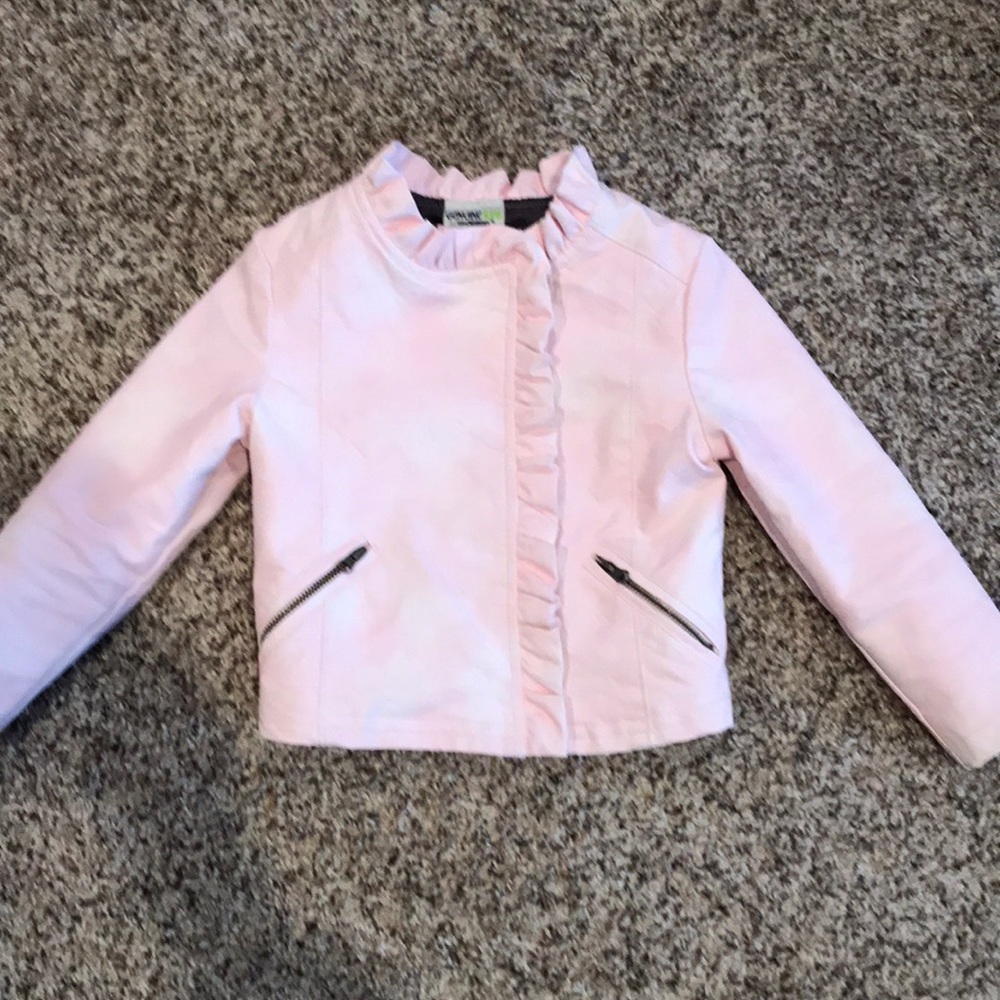 Pink “Leather” motorcycle jacket